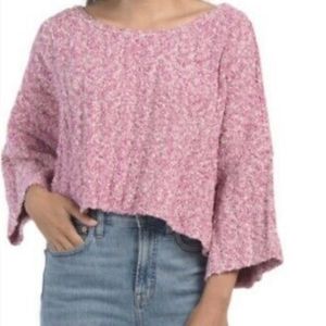 Free People Oversized Cropped Chuncky Sweater ❌Defect ❌NEW